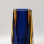 1960s Astonishing Blue Vase By Mandruzzato. Made in Italy