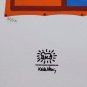 1990s Original Gorgeous Keith Haring Limited Edition Lithograph