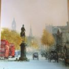 FRANCISCO SILLUE WHITEHALL LONDON STREETSCENE IMPRESSIONIST OIL ON CANVAS