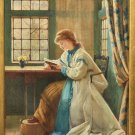 YOUNG WOMAN READING