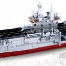 Large Navy Aircraft Carrier 1:450 55cm long c/w Jets Lego Compatible Building kit 1088pcs UK Stock