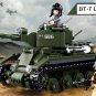 WW2 BT-7 light Tank  c/w Figures Compatible With Lego Building Kit 347 pcs UK stock
