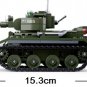 WW2 BT-7 light Tank  c/w Figures Compatible With Lego Building Kit 347 pcs UK stock