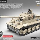 Large WW2 King Tiger Tank 35cm long c/w Figures Compatible With Lego Building Kit 1018pcs UK stock