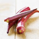 Red Burgundy Okra Seeds Vegetable Gardening