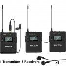 MTG300 Simultaneous Interpretation Church Translation System 1 Transmitter 8 Receiver