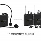ANLEON MTG-200 Tour Guide System|Audio Guide System 915Mhz (15 Receivers)