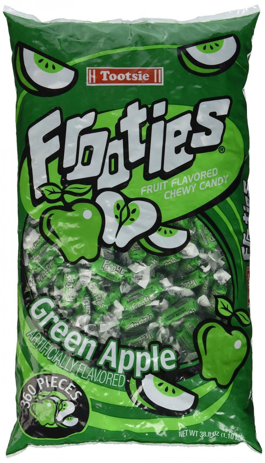 Tootsie Rolls Frooties Green Apple Candy 360 Count