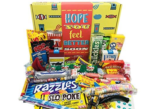 Woodstock Candy Feel Better Soon Care Package for Kids Men or Women ...