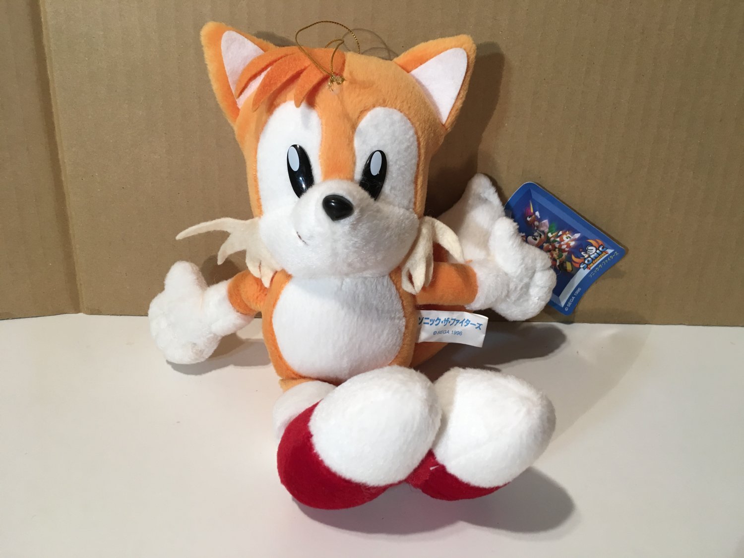 Sonic the Fighters Tails Plush Sonic the Hedgehog Sega rare vintage