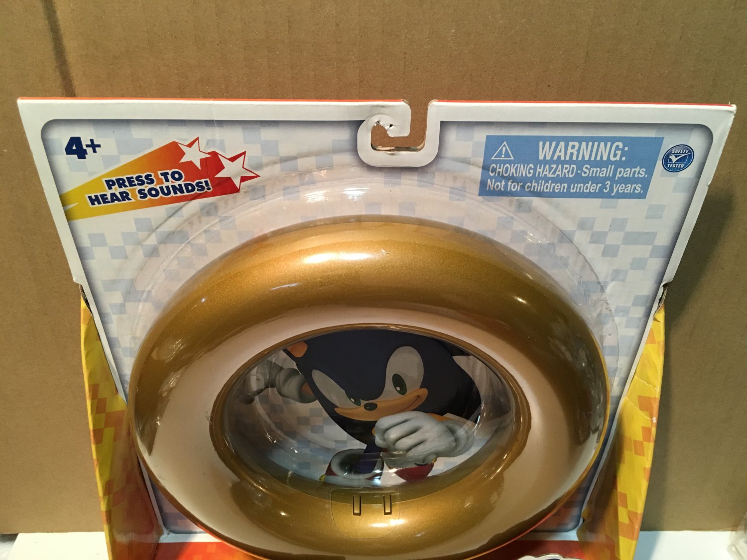 Jazwares Sonic the Hedgehog Gold Ring with Game Sounds Toy figure ...