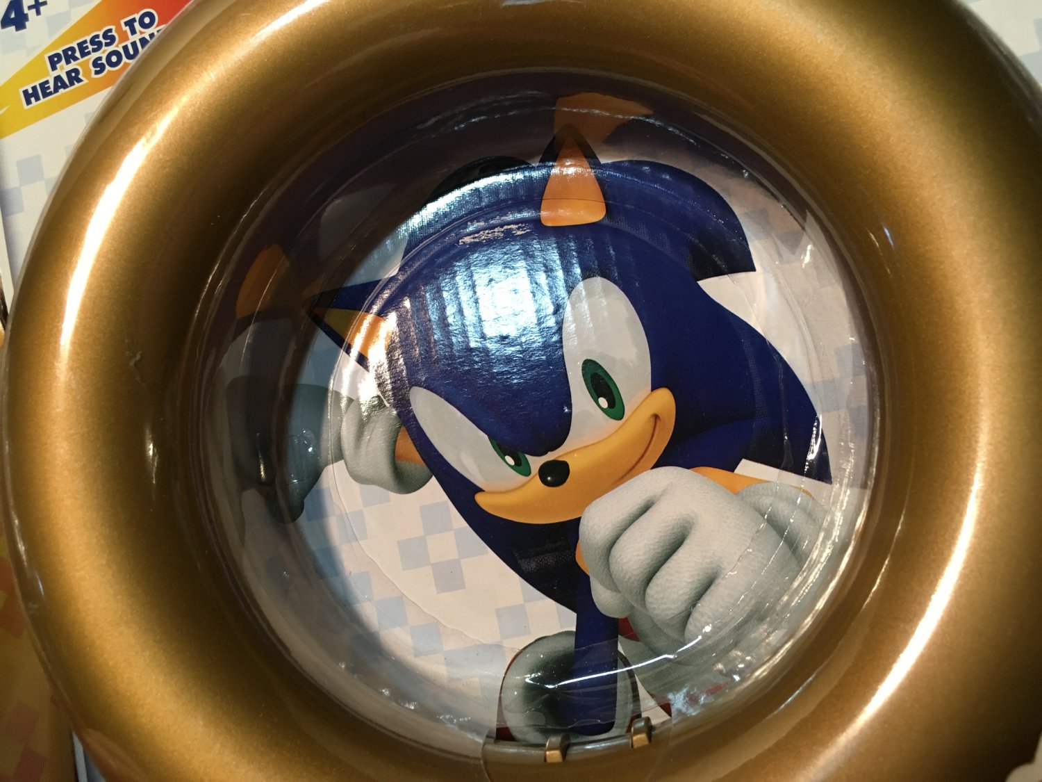 Jazwares Sonic the Hedgehog Gold Ring with Game Sounds Toy figure ...