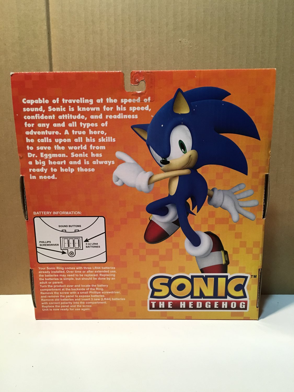 Jazwares Sonic The Hedgehog Gold Ring With Game Sounds Toy Figure