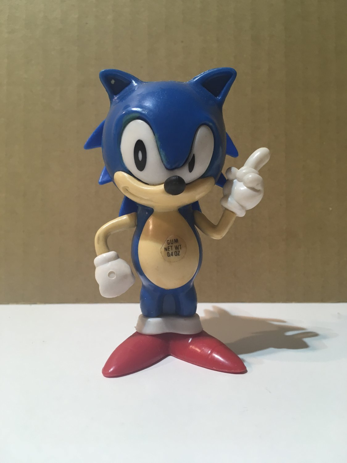 Vintage Sonic the Hedgehog Figure Toy Bubble Gum Container 1993 Sega