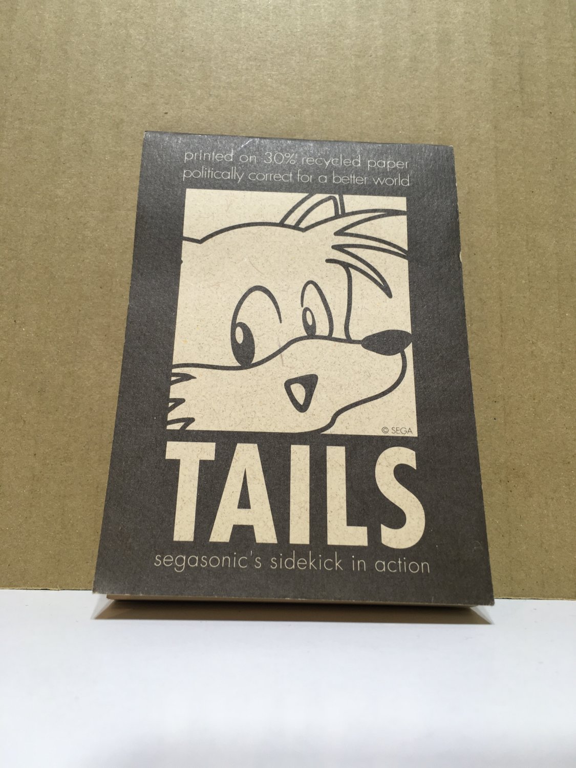 Segasonic Tails Note Sketch Pad Notebook Sonic the Hedgehog Vintage ...