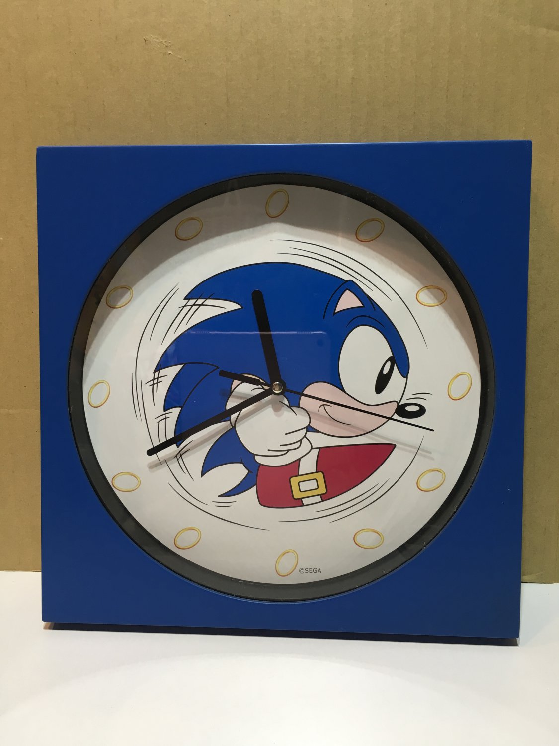 Sonic the Hedgehog Wall Clock Sega Collectible