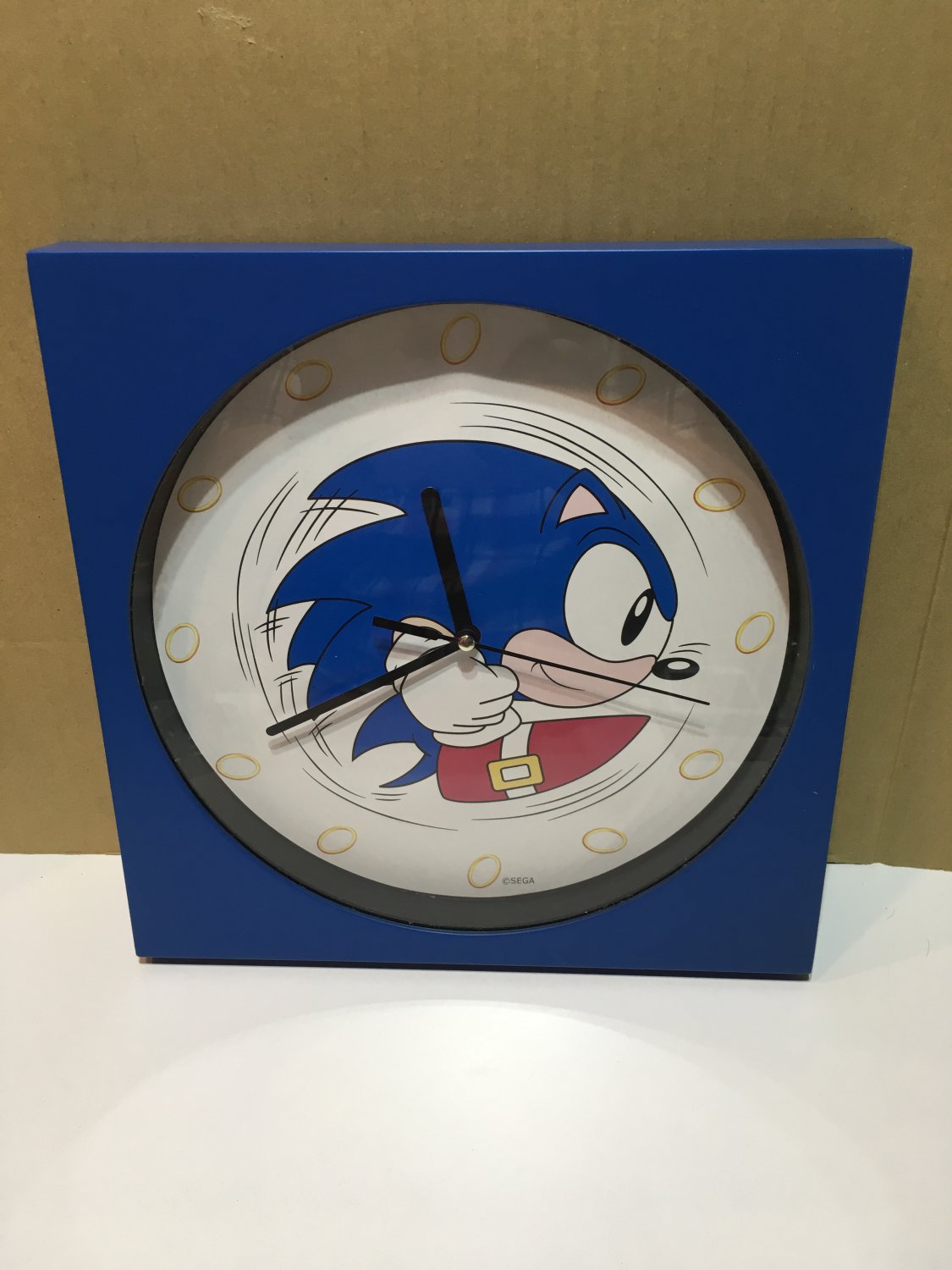 Sonic the Hedgehog Wall Clock Sega Collectible