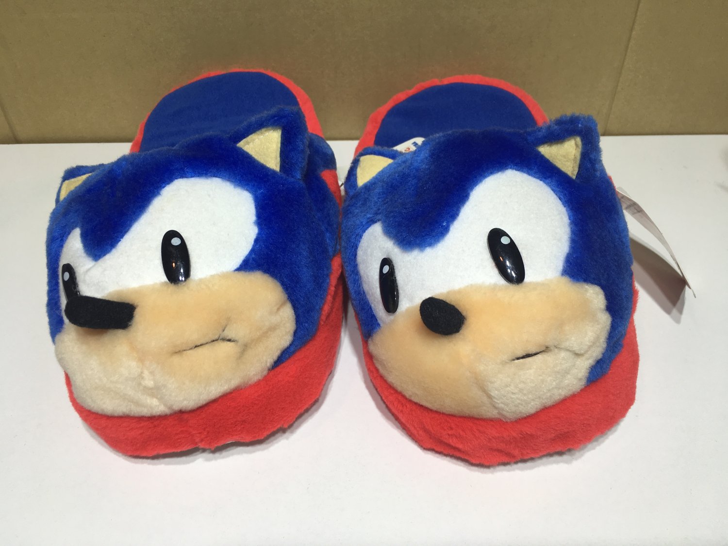 sonic the hedgehog plush slippers