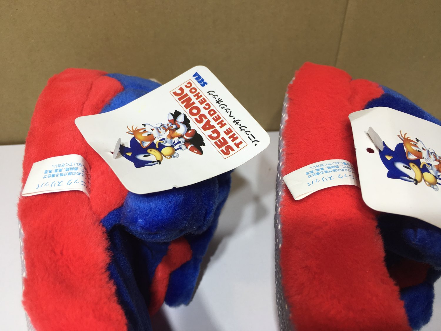 sonic the hedgehog plush slippers