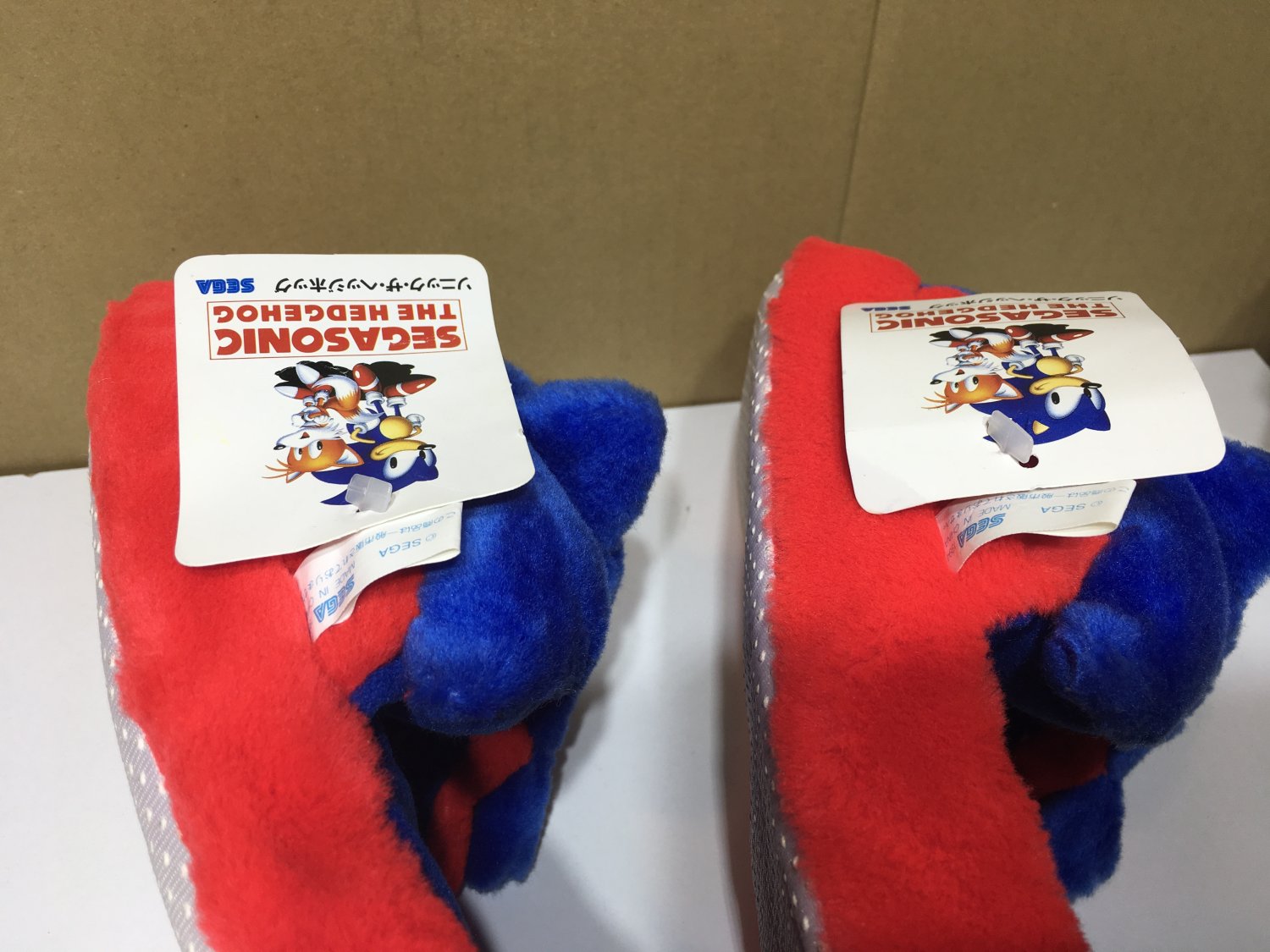 sonic the hedgehog plush slippers