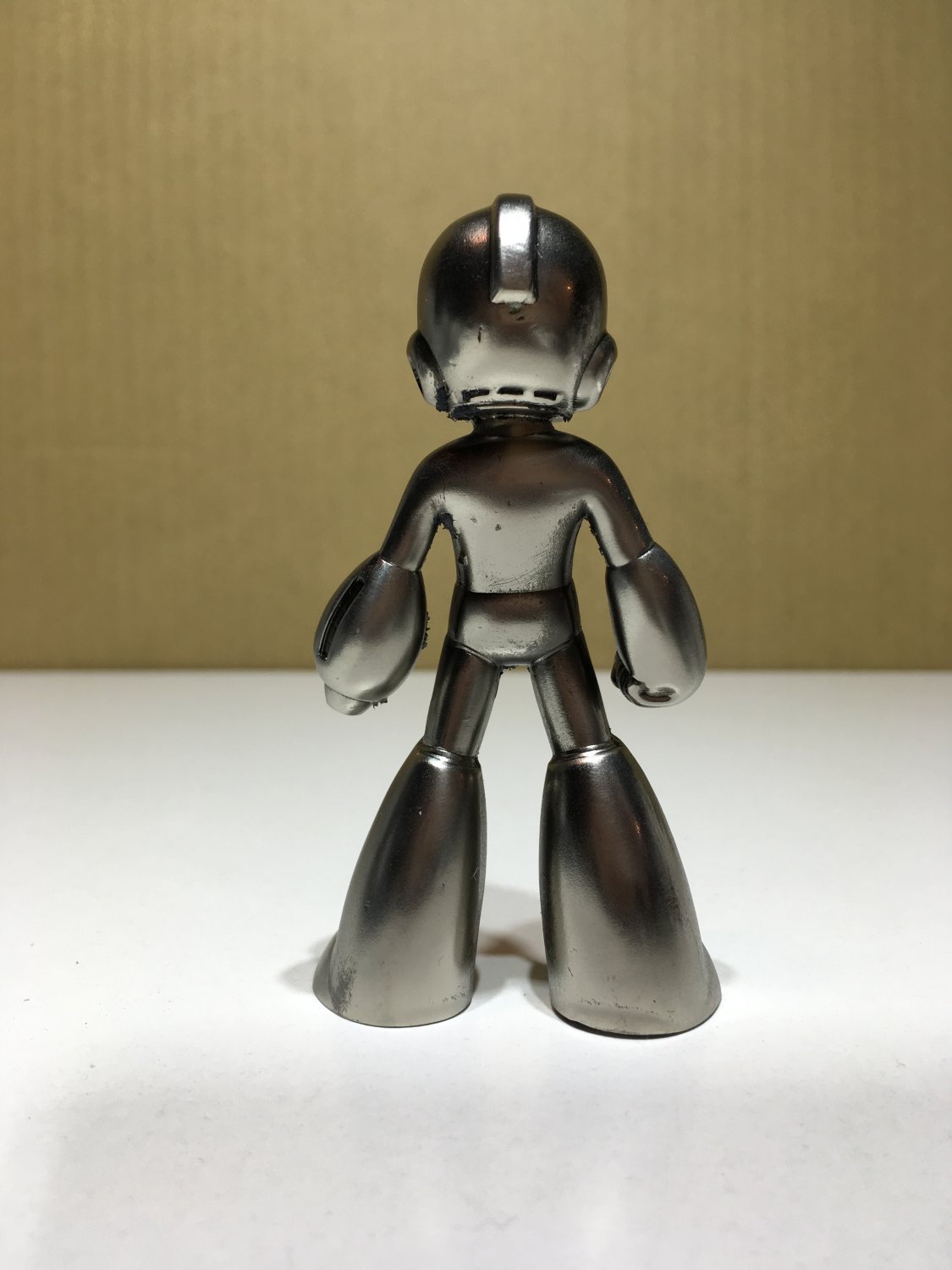 Rockman Mega Man 20th Anniversary Metal Statue Figure Silver Tone ...