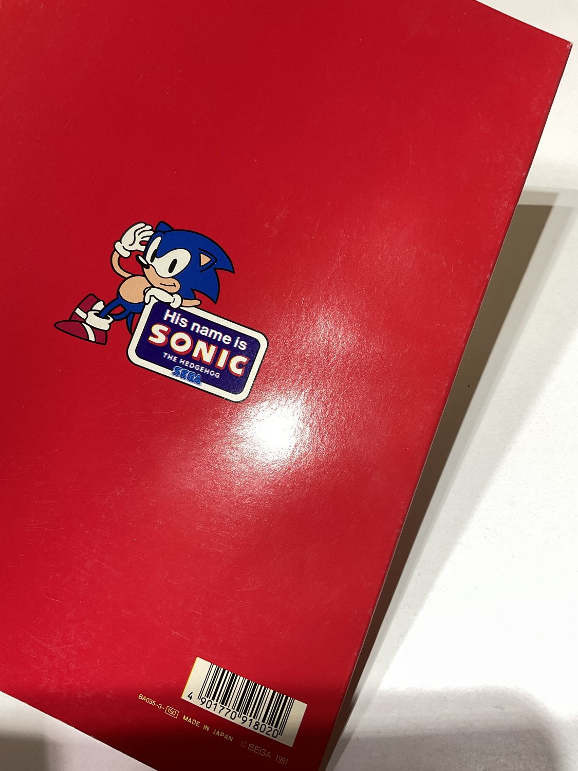 1991 Sonic the Hedgehog Japanese Comic Book Style Cover Notebook Sega