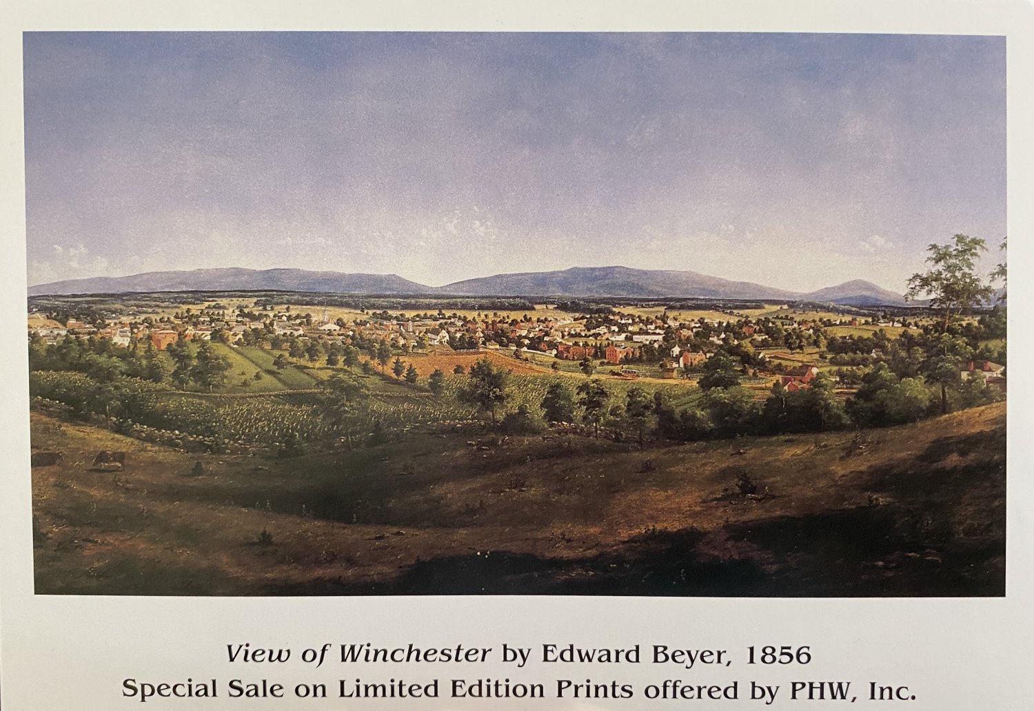 View of Winchester Print by Edward Beyer