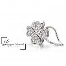 Crystal clover necklace