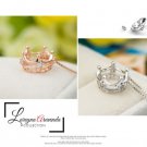 Crystal crown necklace