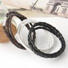 Twist leather bracelet