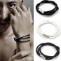 Twist leather bracelet