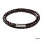 Twist leather bracelet