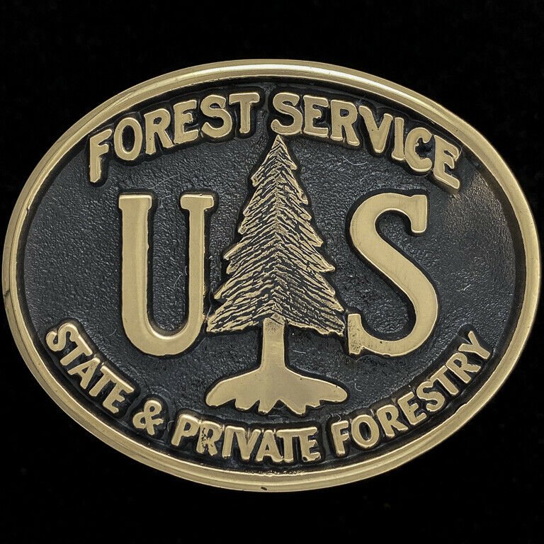 Forest Service Us Department Agriculture Usfs DOI Bronze 00s NOS Belt ...