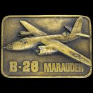 B-26 Marauder WWII Bomber Aviation Gift USAF USAAF Air Force 80 Vtg Belt Buckle