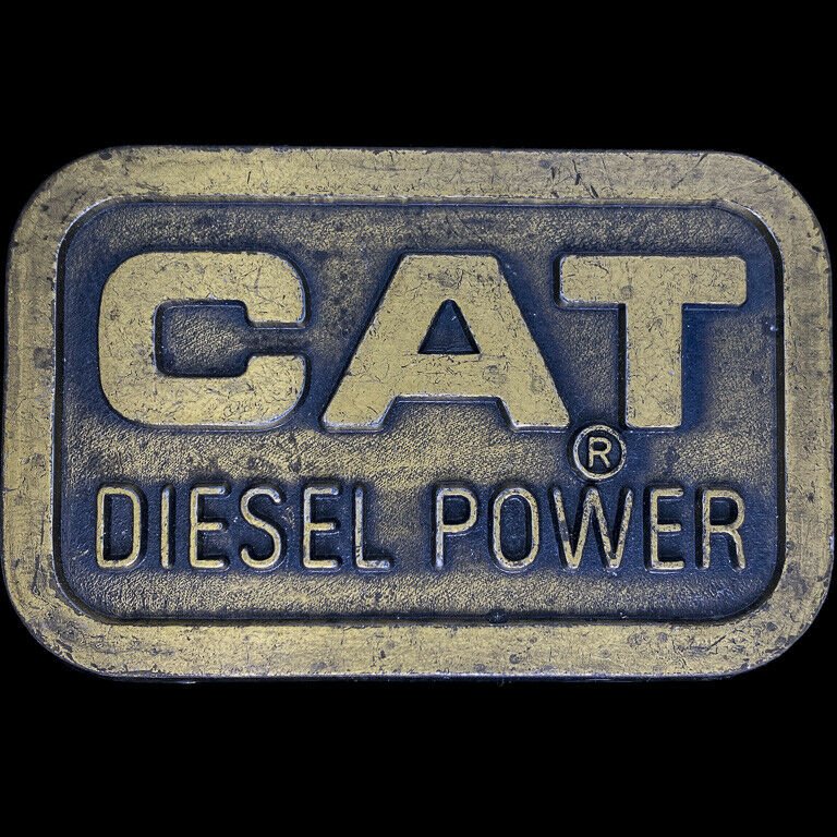 Caterpillar Cat Diesel Bulldozer Dozer Operator Gift 1970s Vintage Belt