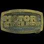 Vtg 80s Motorcyclist Motorcycle Biker Rider Gift Motorcycles Belt Buckle
