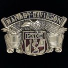 Harley Davidson Eagle Bar Shield Brass Motorcycle Biker 1980 Vtg Belt Buckle