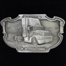 International Classic 8300 Semi Truck Trucker Tonkin Nos 88 Vintage Belt Buckle