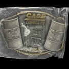 Vtg Case Lubricants Oil Derrick Rig Engine Barrel Nos Belt Buckle