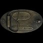 Wild Turkey Kentucky Straight Bourbon Drinker Gift 70s 1974 Vintage Belt Buckle