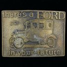 Henry Ford Detroit Model T A Classic Car Show 1970s Vintage Belt Buckle