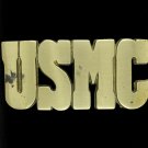 Vintage NOS 70s 78 Usmc Us Marine Corps Vet Veteran Military Brass Belt Buckle