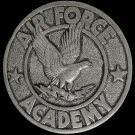 Usaf Us Air Force Academy US Airman Eagle Vet Military  70s NOS Vtg Belt Buckle