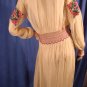 Vintage 20s Embroidered Hungarian Folk Dress Ethnic M L
