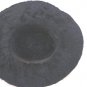 Vintage Edwardian 20s Wide Brim Fur Felt Hat BLACK EC