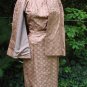 Vintage 50s SILK BROCADE Dress & Jacket QUALITY EC XS