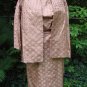 Vintage 50s SILK BROCADE Dress & Jacket QUALITY EC XS