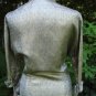 Vintage 50s GOLD BROCADE Blouse Top Fitted ELEGANT L