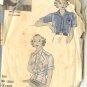 Sewing Pattern Vintage 40s Hollywood Blouse Peplum Ruffles B40