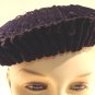 Vintage Hat 40s Black Velvet Woven Rennaisance